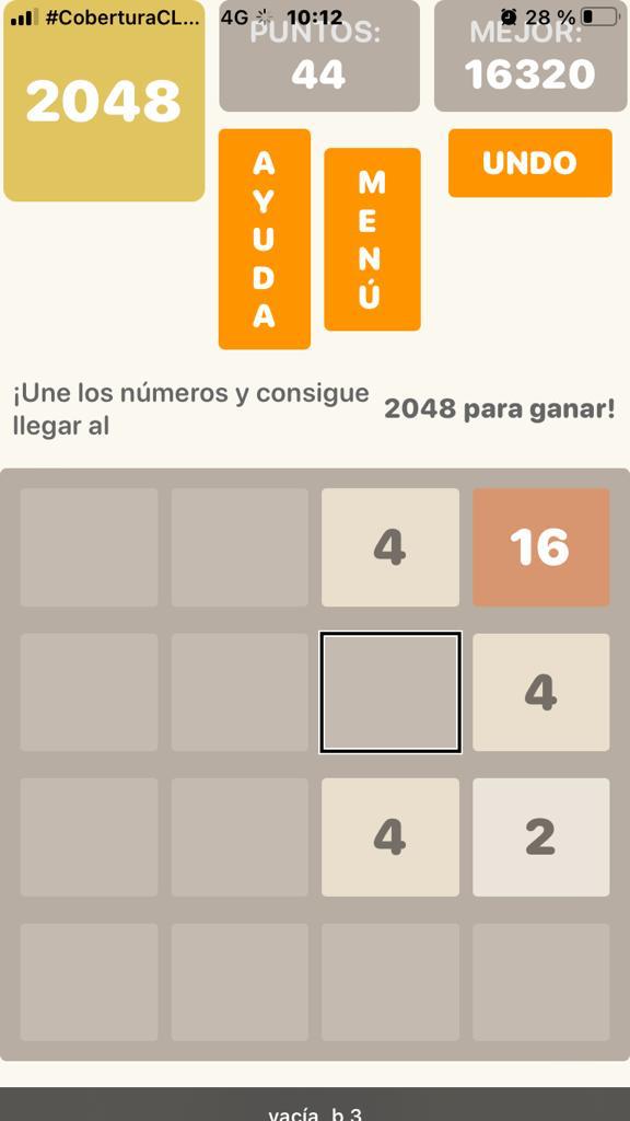 Imagen del juego 2048 