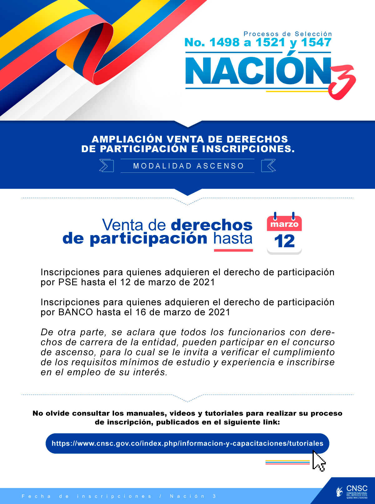 Pieza comunicativa CNSC 