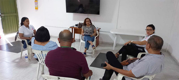 Fotografía - Funcionarios del INCI en visita al municipio de Magangue