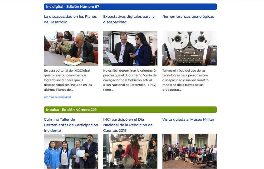 Ediciones del Inpulso e INCI Digital