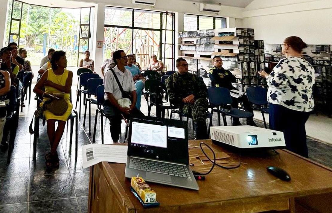 Patricia Montoya estuvo presente en Vaupés, con el propósito de brindar asesoría a las secretarias técnicas, representantes de los Comités de Discapacidad del departamento y del municipio