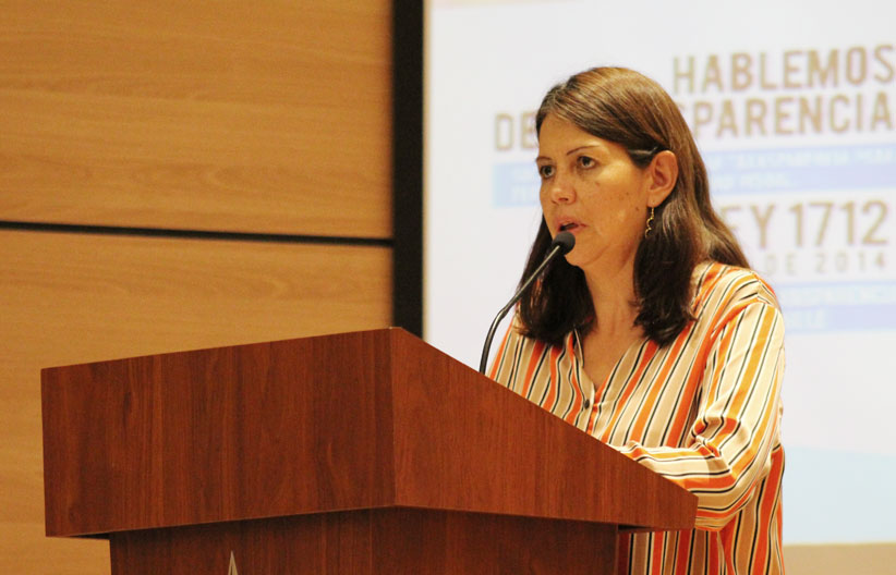 Delegada de presidencia en su exposición