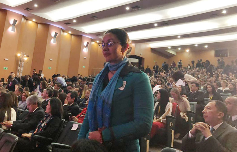 Luisa Moreno, representante de la biblioteca Virtual para ciegos