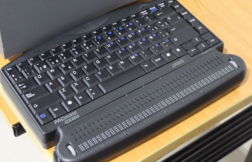 Fotografía, Renglón Braille  para computador