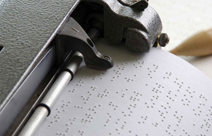 Imagen, impresión en braille