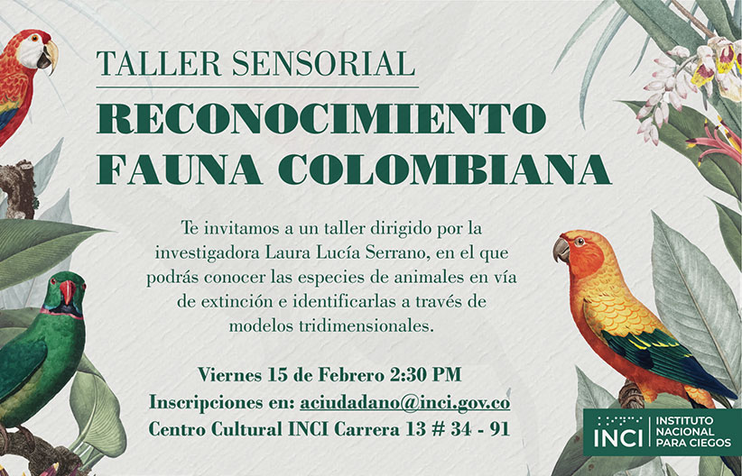 Imagen del evento Reconocimiento fauna colombiana