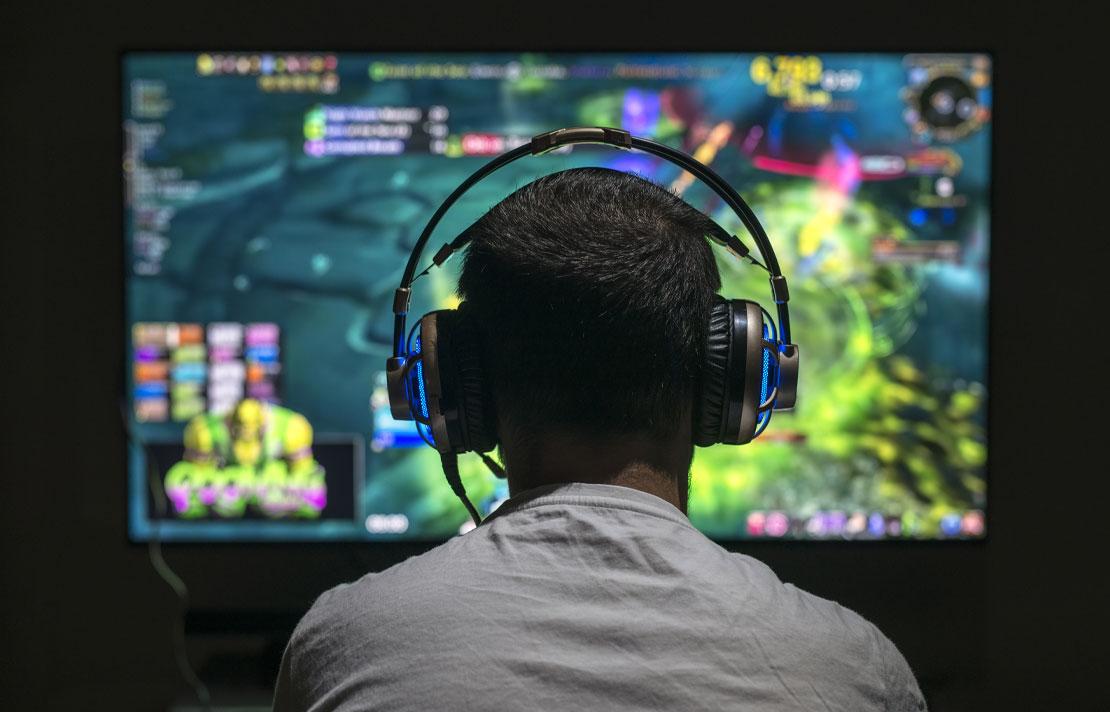 Fotografía, Persona jugando videojuegos