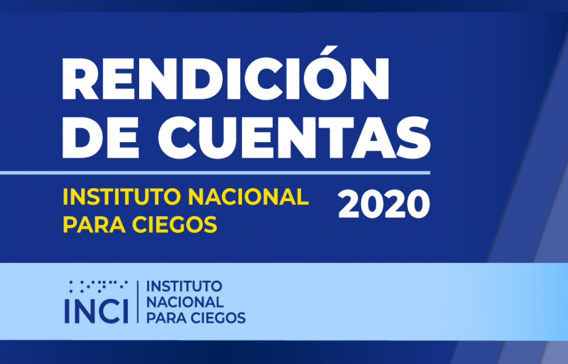 Imagen, En texto, Rendición de cuentas INCI 2020