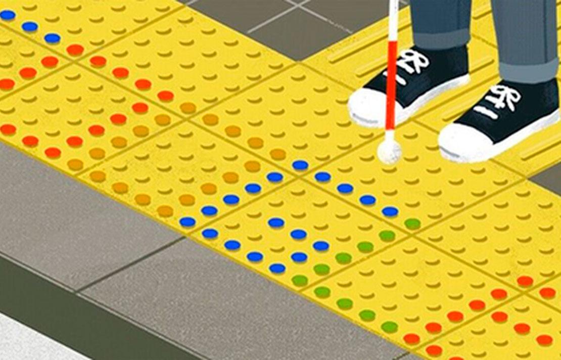 Imagen, Doodle Google baldosa podotáctil