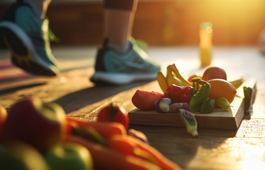 Elementos que constituyen una dieta balanceada para un deportista.