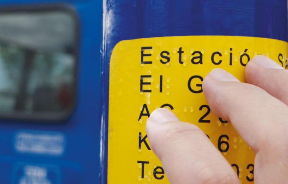 Señalización en braille