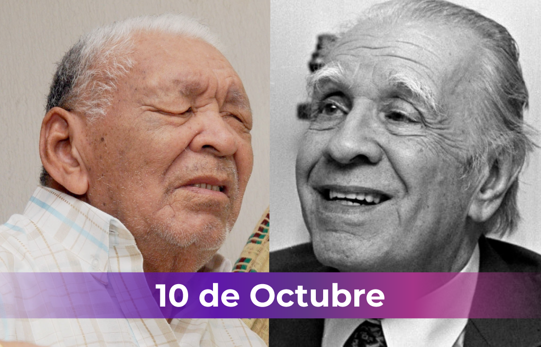 Fotografía, Leandro Diaz y Jorge luis borges