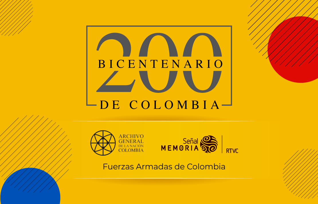 Imagen invitación, Bicentenario de Colombia en el INCI