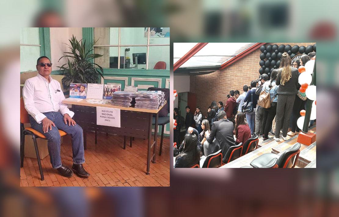 Fotografía, Hermes armando Celis en el Stand del INCI