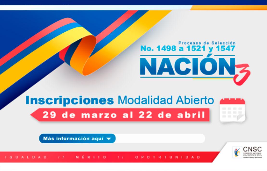 Imagen, Convocatoria Nación 3