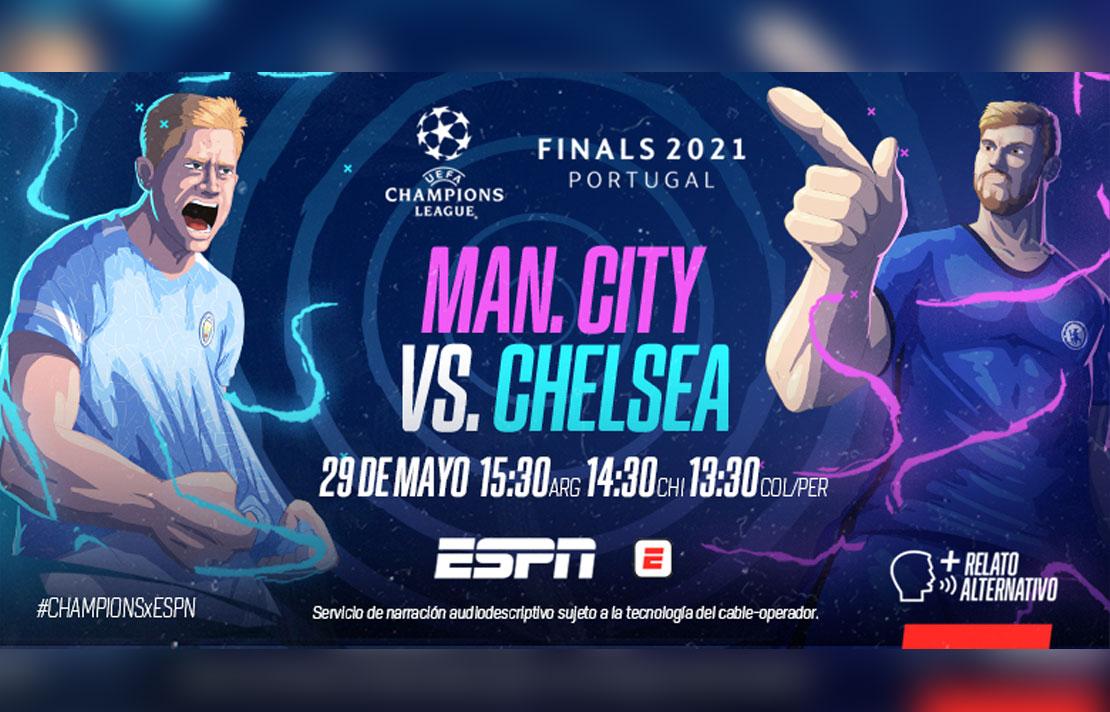 Imagen, jugadores de los equipos finalistas de la UEFA Champions league