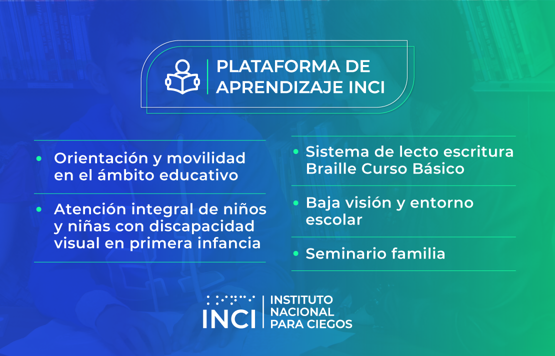 Imagen - Plataforma de Aprendizaje INCI listado de cursos