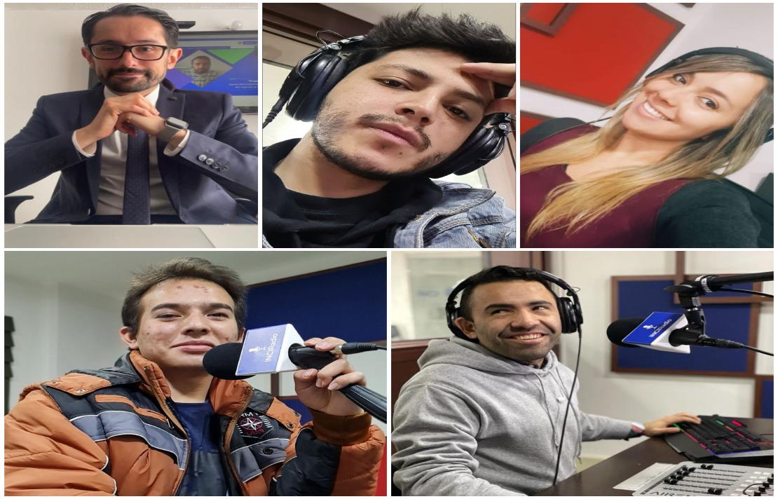 collage de imagenes de los integrantes de la emisora INCIRadio 2022