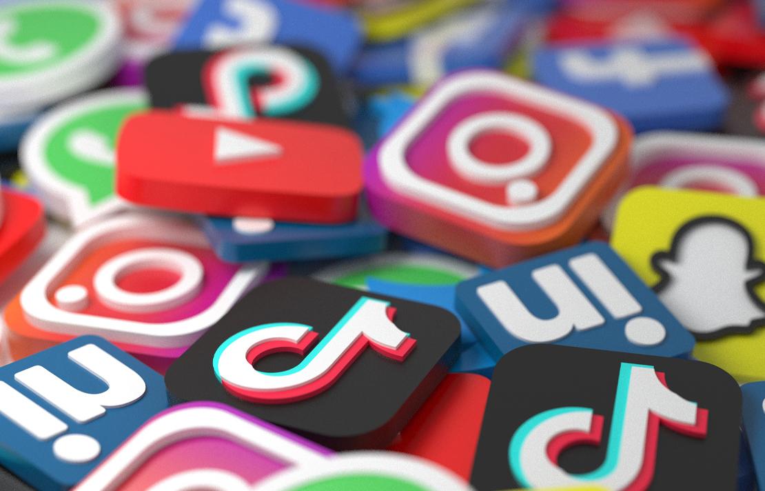 Logo de muchas de las redes sociales más Utilizadas, Facebook, YouTube, Instagram, entre otras