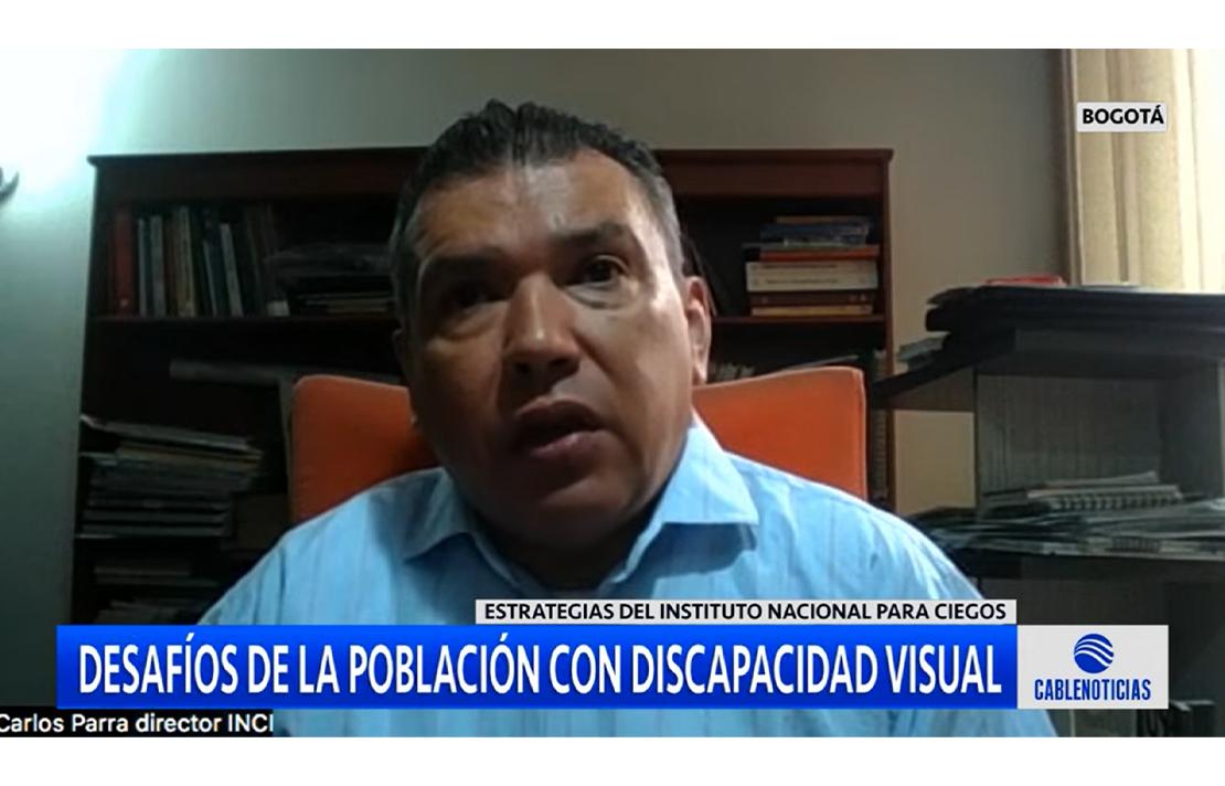 Carlos Parra Dussan, director del INCI explica a Cablenoticias que esta iniciativa está enfocada a identificar las barreras que enfrentan viajeros discapacidad visual