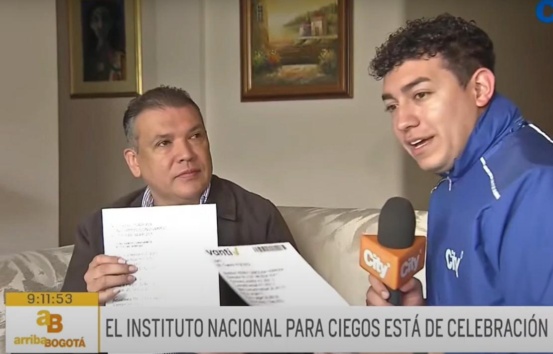 El programa”Arriba Bogotá” de City Tv destacó los 69 años de trabajo del Instituto Nacional para Ciegos por los derechos de las personas con discapacidad visual en Colombia. Dentro del cubrimiento se destaca la entrevista a Carlos Parra Dussan, director del INCI,