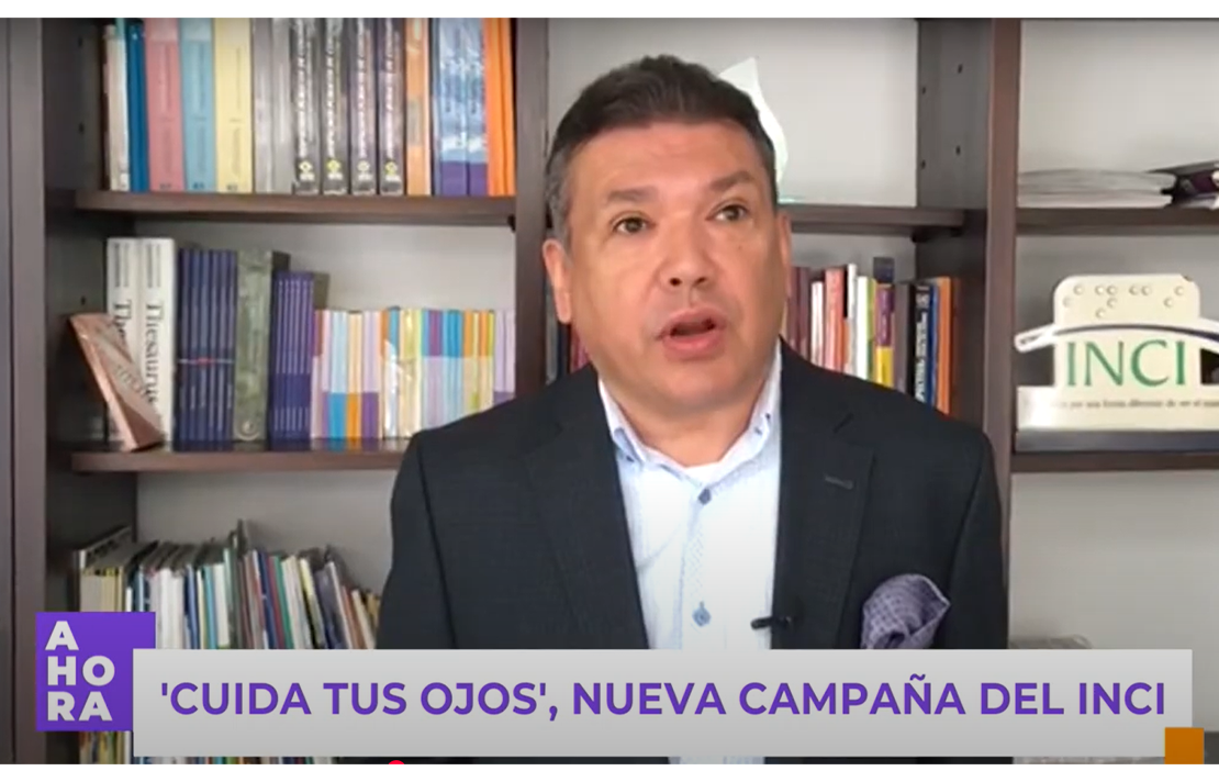 Carlos Parra Dussan director general del INCI, explica la campaña Cuida tus Ojos durante la entrevista hecha por City TV