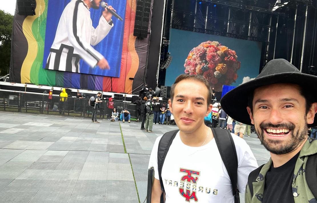 Camilo Garnica y Henry Díaz de INCIRadio, en el Festival Estéreo Picnic 2025