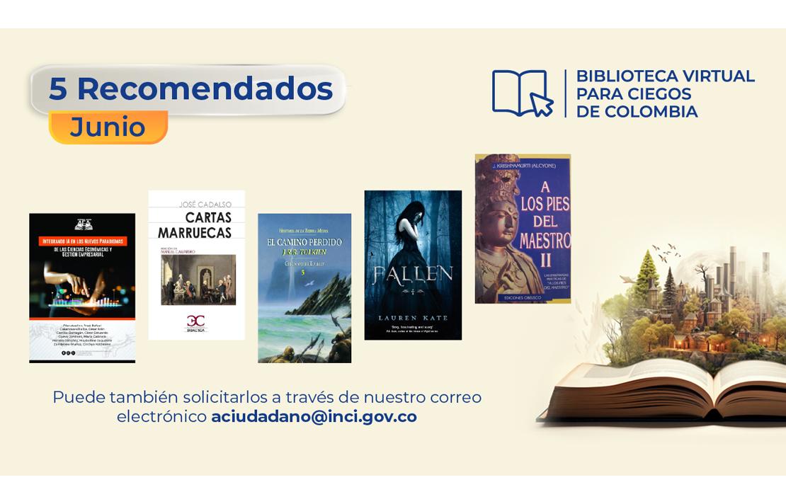 Libros recomendados para el mes de junio