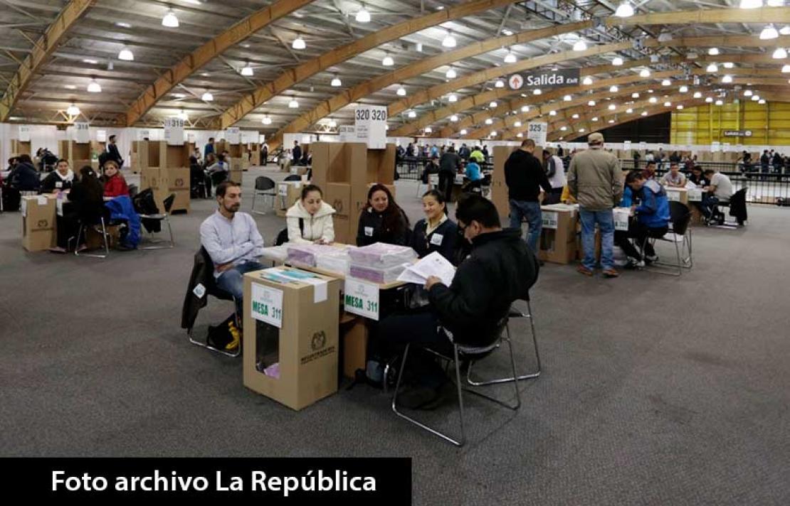 Mesas de votación para las elecciones