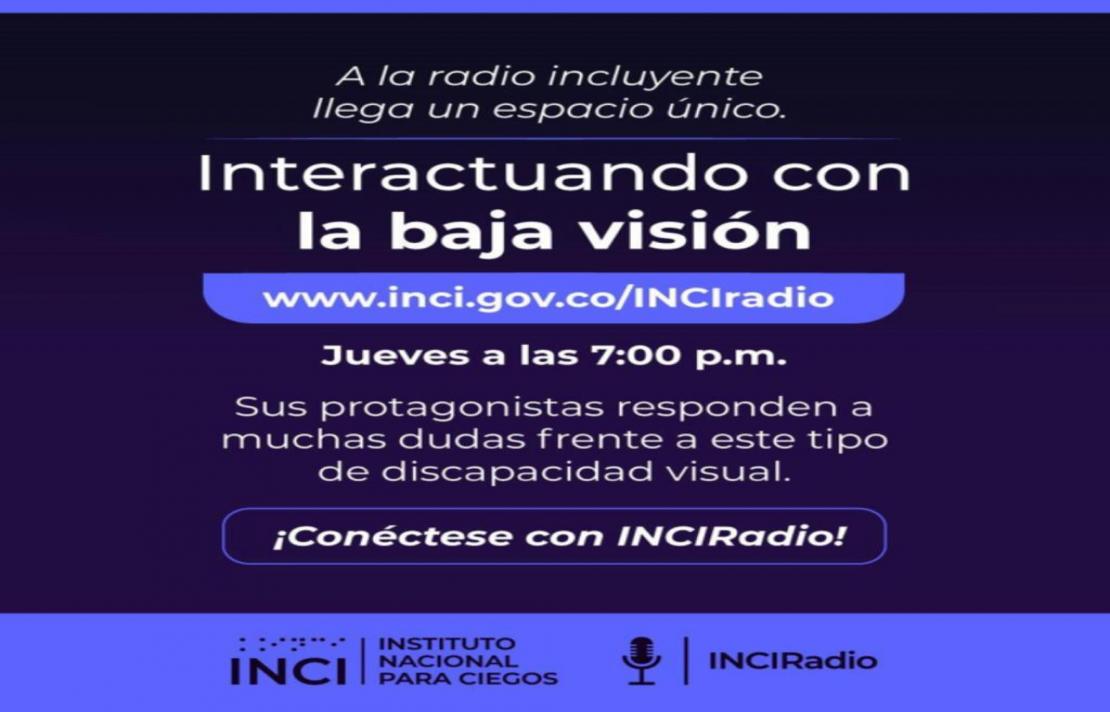 imagen pieza publicitaria del programa Interactuando con la baja visión