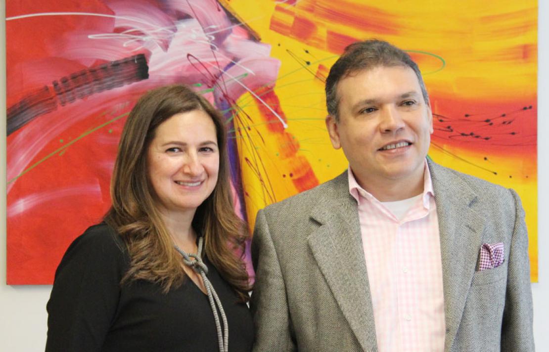 Carlos Parra Dussan junto a Yaneth Mantilla