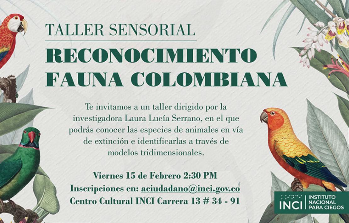 Imagen del evento Reconocimiento fauna colombiana