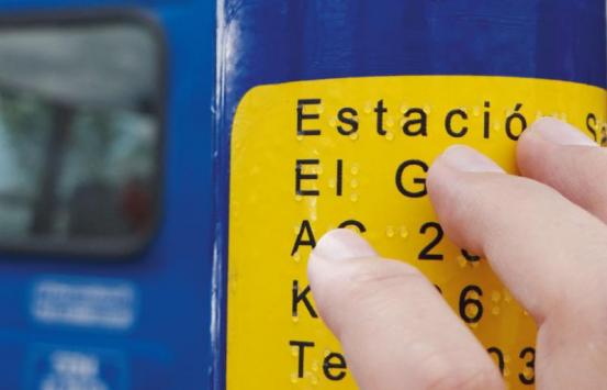 Señalización en braille