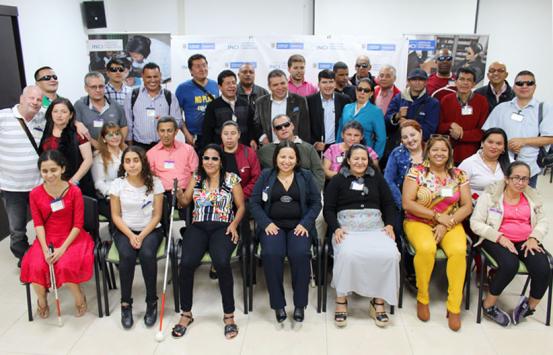 Fotografía, Integrantes de las organizaciones de personas con discapacidad visual